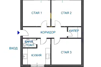 3-стаен апартамент в Чайка, Варна с две тераси