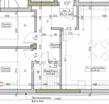 Снимка 2 — Тристаен апартамент в Гранд Мол Варна с тераса