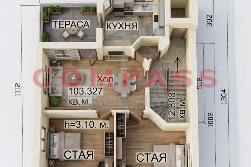 3-bedroom apartment in Varna, Grycka Mahala