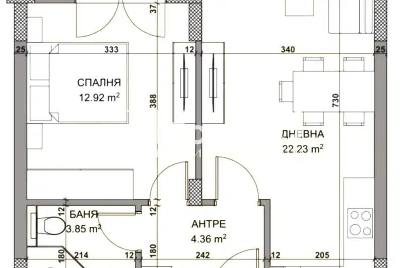 2-bedroom apartment in Varna, Kaisieva Gradina