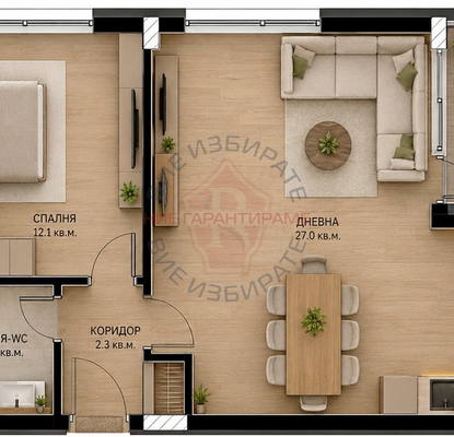 Photo 2 — 2-bedroom apartment in Varna, Kaisieva Gradina