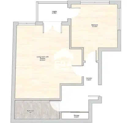 Photo 4 — Two-room apartment with balcony in Kolhozen pazar, Varna