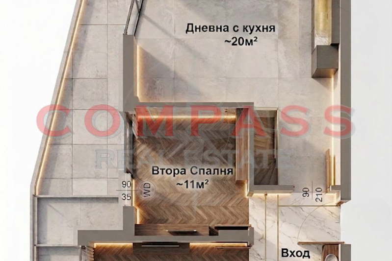 3-bedroom apartment in Varna, Levski 1