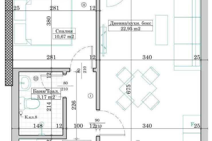2-bedroom apartment in Varna, Levski 2