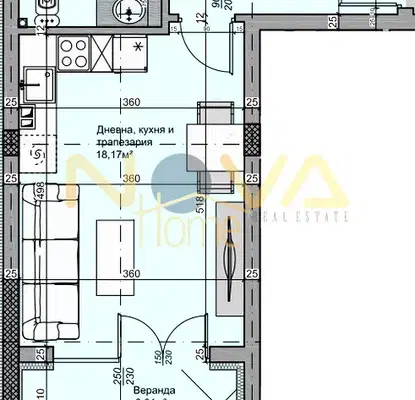 Снимка 5 — Едностаен апартамент в м-т Ален мак с паркомясто