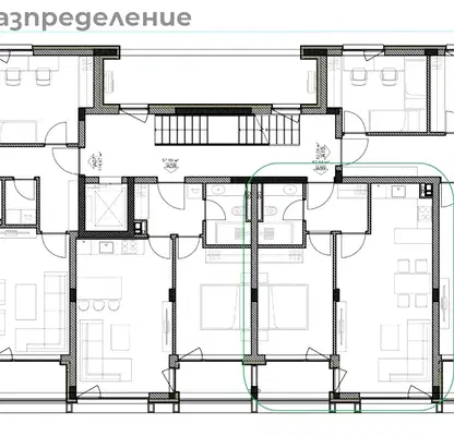 Снимка 3 — Двустаен апартамент с тераса в м-т Горна Трака, Варна