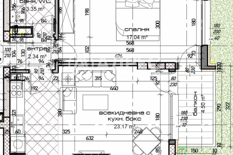 2-bedroom apartment in Varna, Mladost 1
