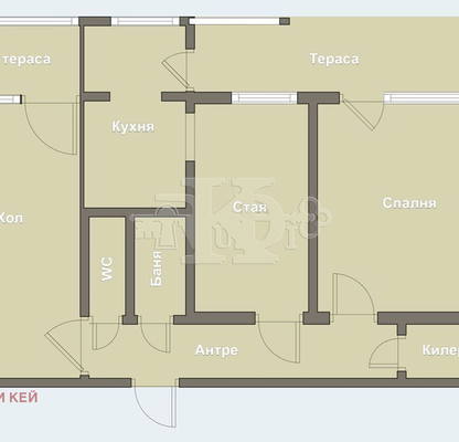 Снимка 4 — Тристаен апартамент с тераса в Младост 1, Варна