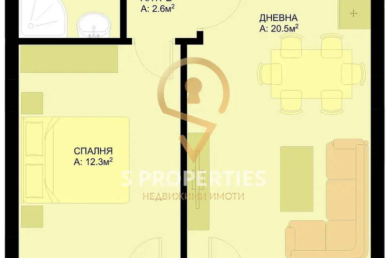 Двустаен апартамент в Победа, Варна с паркинг в затворен комплекс