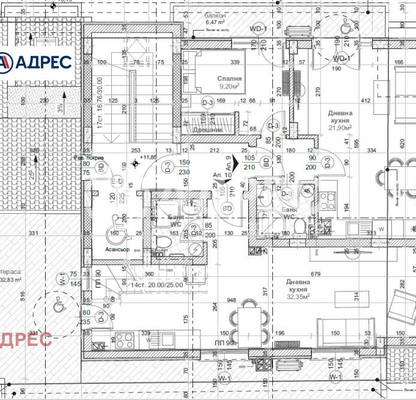 Снимка 2 — Двустаен апартамент с тераса в Погреби, Варна, ново строителство