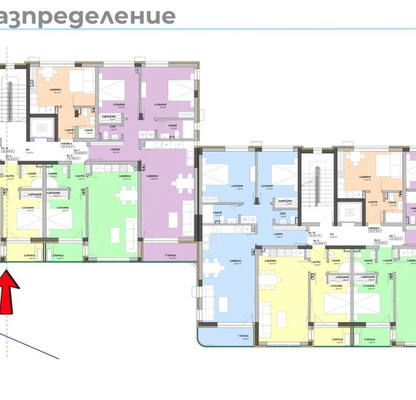 Снимка 3 — Двустаен апартамент в Виница с южно изложение и тераса