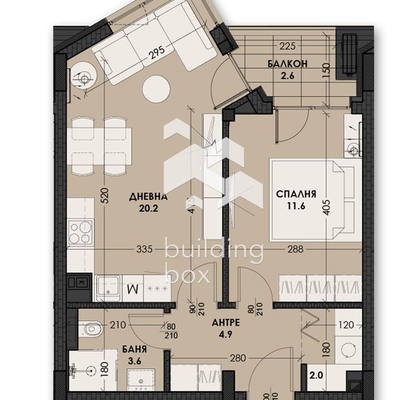 Photo 2 — 2-bedroom apartment in Varna, Vinica