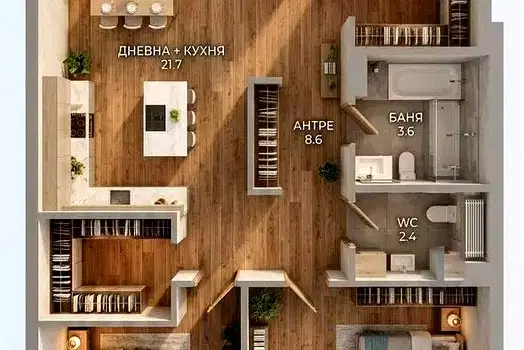 4-bedroom apartment in Varna, Vinica