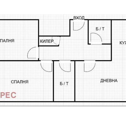 Снимка 5 — Просторен 3-стаен апартамент във Варна, ВИНС-Червен площад