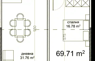 Двустаен апартамент с балкон във Владислав Варненчик, Варна