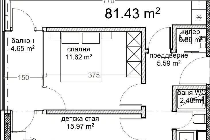 Тристаен апартамент в кв. Владислав Варненчик с тераса