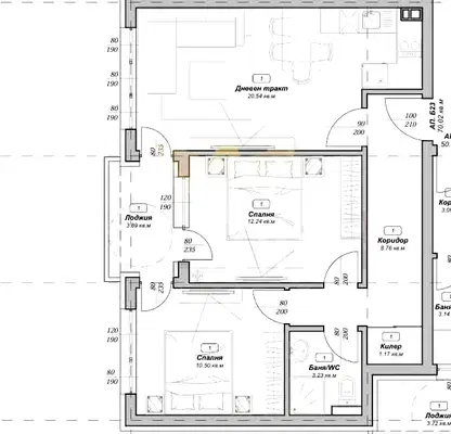 Снимка 2 — Тристаен апартамент с морска панорама във Варна, Възраждане 3