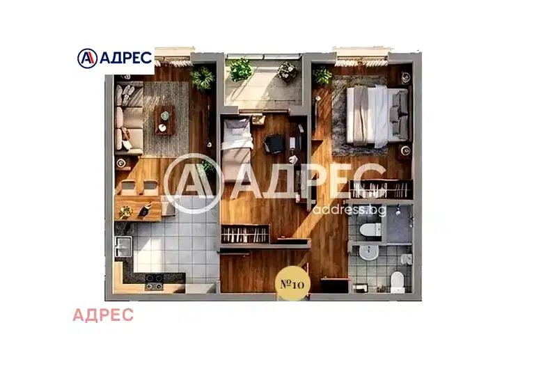 Тристаен апартамент в Възраждане 3 с гараж и асансьор