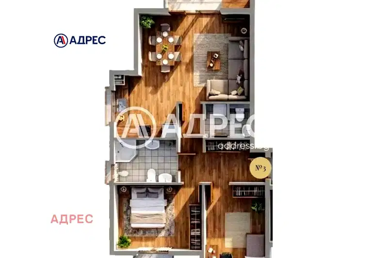 Тристаен апартамент с гараж във Възраждане 3, Варна