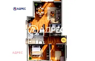 Тристаен апартамент с гараж във Възраждане 3, Варна