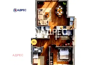 Четиристаен апартамент с гараж във Възраждане 3, Варна
