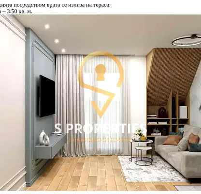 Снимка 4 — Двустаен апартамент с тераса в Зимно кино Тракия, Варна