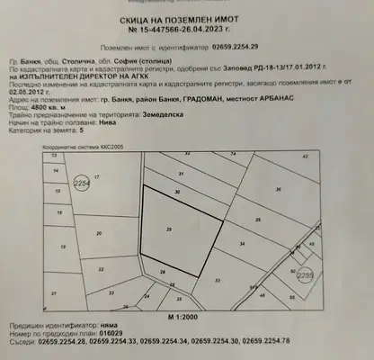 Снимка 3 — Парцел в Банкя