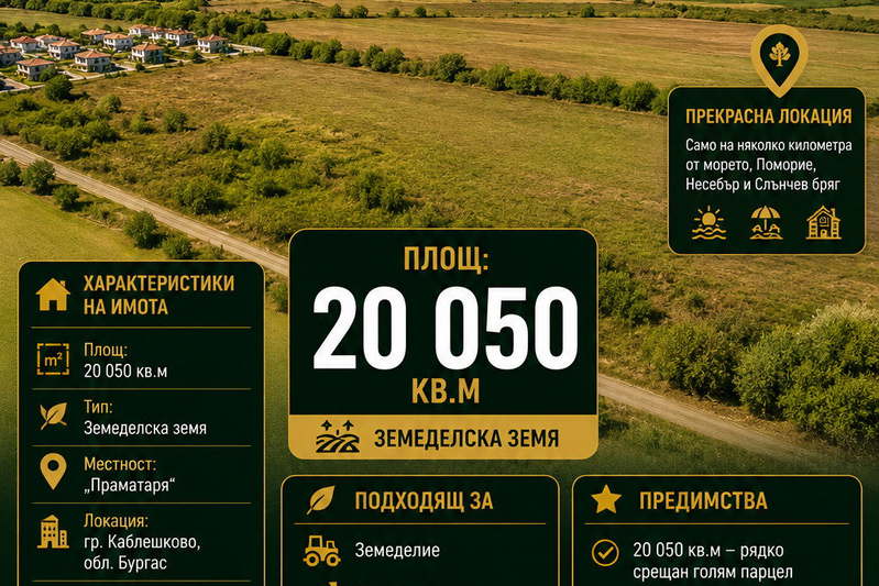 Plot in Oblast Burgas, Kableshkovo
