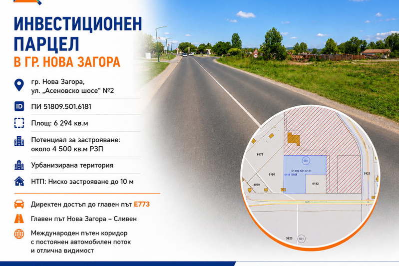 Парцел в Сливен, Нова Загора