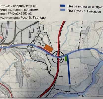 Снимка 4 — Парцел в Русе, Промишлена зона - Изток