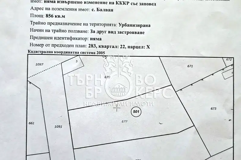 Парцел във Велико Търново, с. Балван