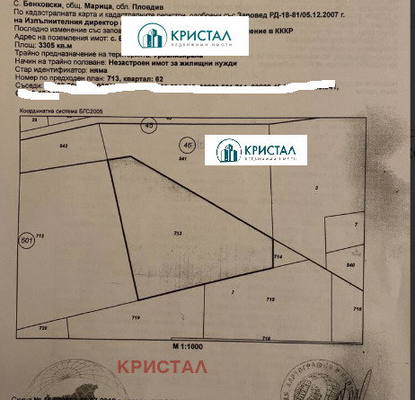 Снимка 2 — Парцел в Пловдив, с. Бенковски