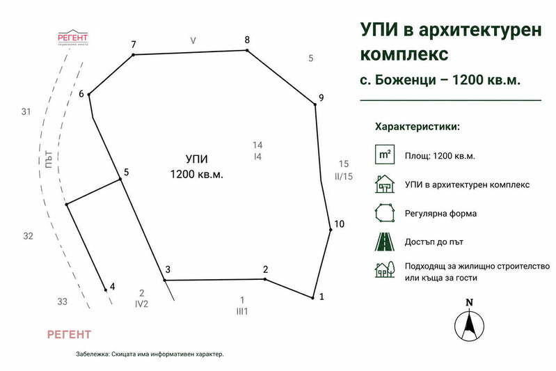 Парцел в Габрово, с. Боженците
