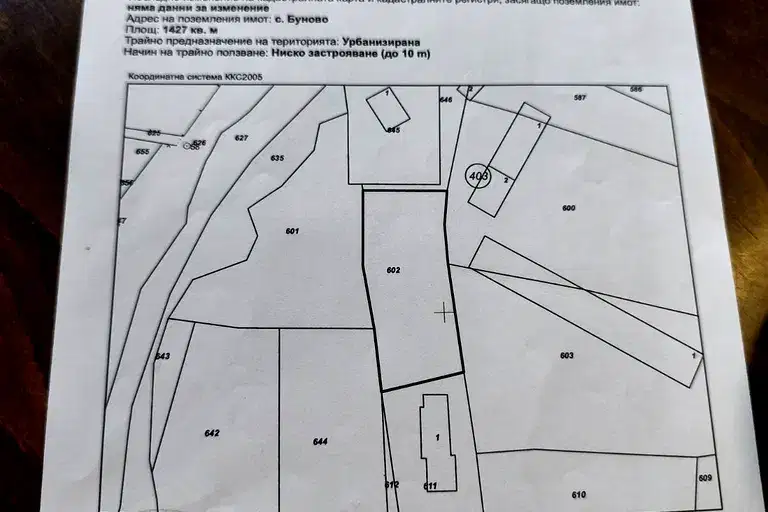 Plot in област София, Bunovo