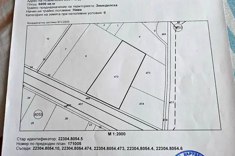 Парцел в с. Долни Богров