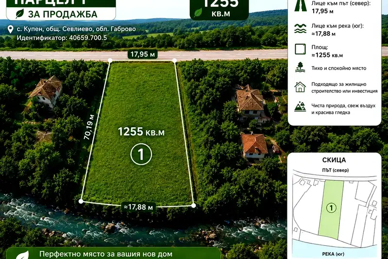Парцел в Габрово, с. Купен