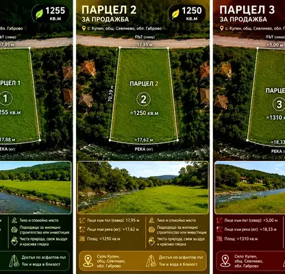 Снимка 2 — Парцел в Габрово, с. Купен