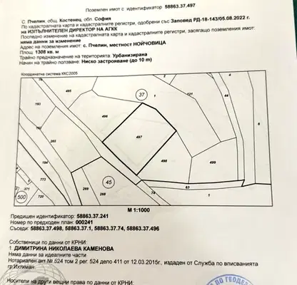 Снимка 3 — Парцел в София, с. Пчелин