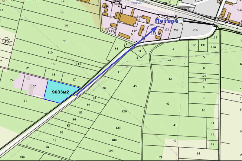 Plot in област София, Petyrch