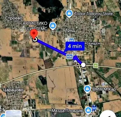 Снимка 3 — Парцел в Пловдив, с. Строево