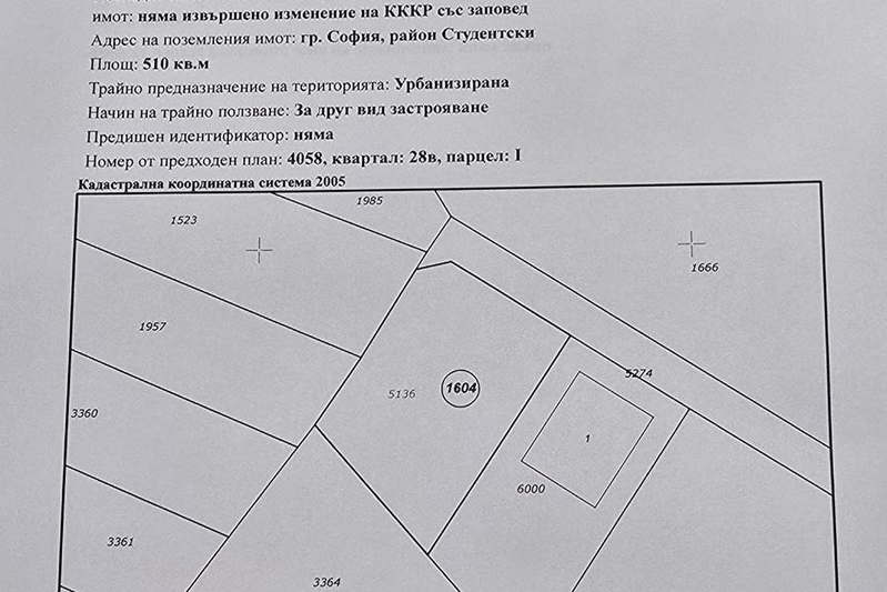 Парцел в София, Дървеница