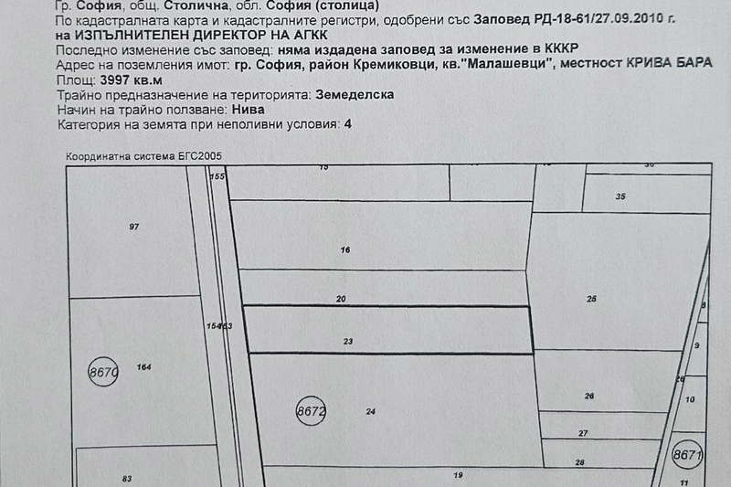 Парцел в София, Кремиковци
