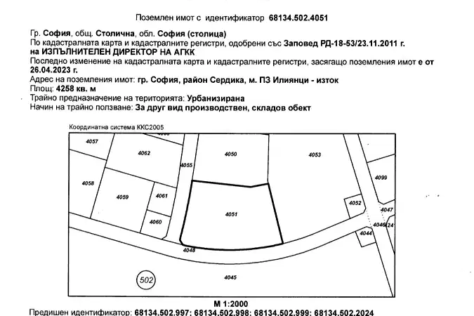 Парцел в София, ПЗ Илиянци