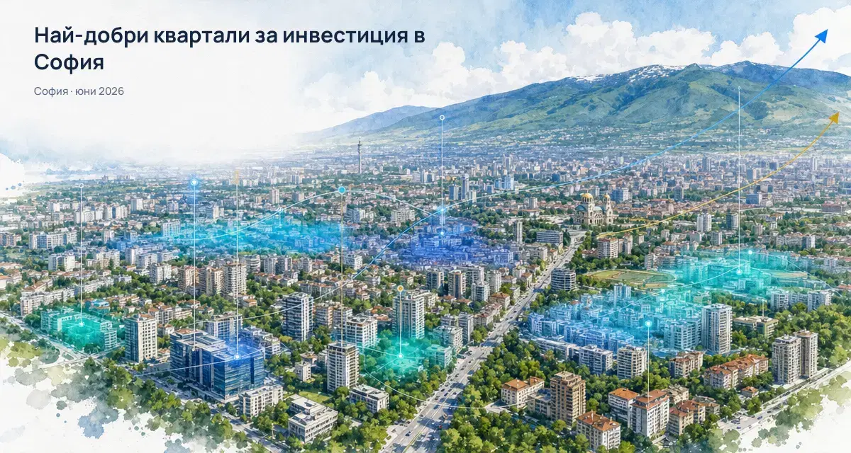 Инвестиция в апартамент под наем в София: топ квартали Q2 2026