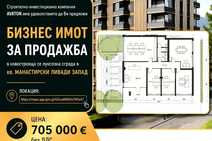 Магазин в София, Манастирски ливади