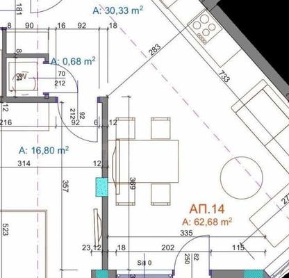 Снимка 2 — Двустаен апартамент с тераса в Братя Миладинови, Бургас