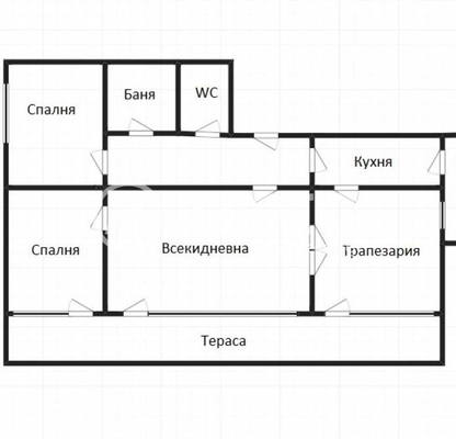 Снимка 4 — 4-стаен апартамент в Център, Бургас с две тераси