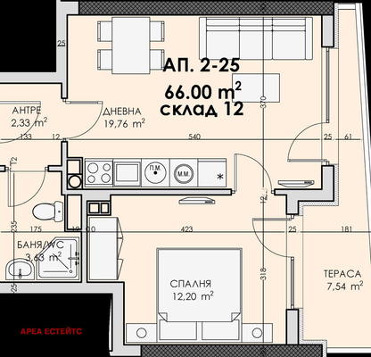 Снимка 2 — Двустаен апартамент в Промишлена зона - Север, Бургас с гледка