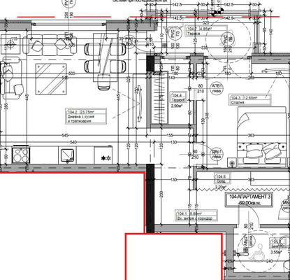 Photo 4 — Two-room apartment in Elin Pelin with terrace and parking space