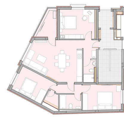 Снимка 3 — Многостаен апартамент в Габрово, Център